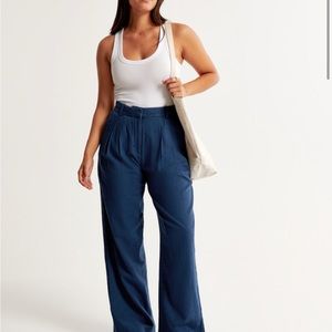 Abercrombie Linen Blend Tailored Trouser